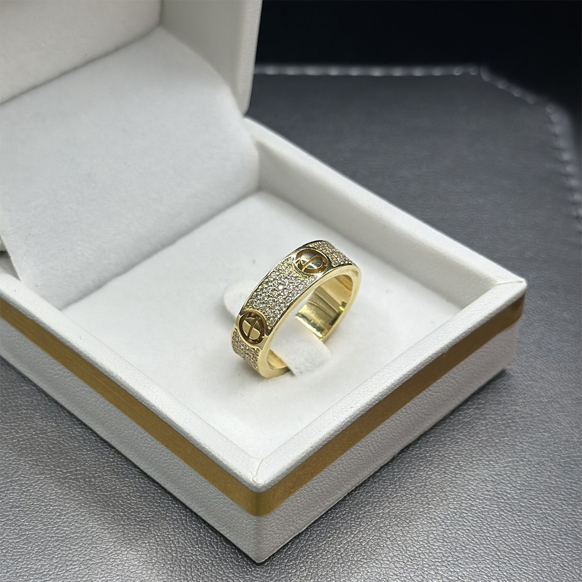 Bague en Or 18K – Une Explosion de Brillance Subtile – Image 2