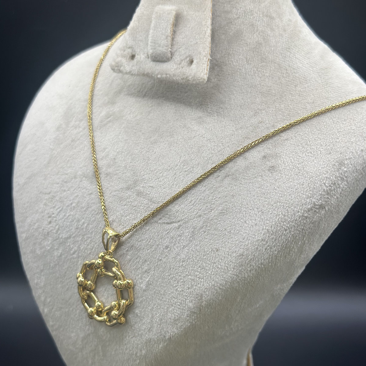Collier en Or 18K – Élégance Géométrique – Image 3