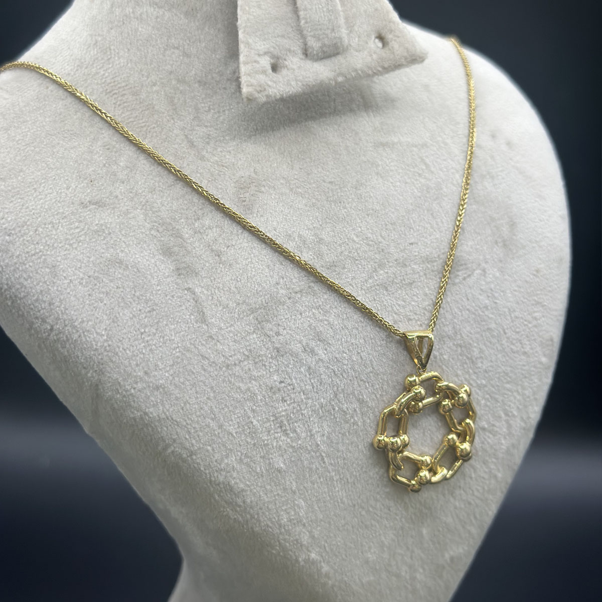 Collier en Or 18K – Élégance Géométrique – Image 2