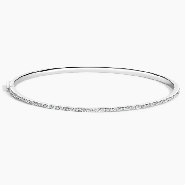 Bracelet Jonc Diamants Élégance – Image 2