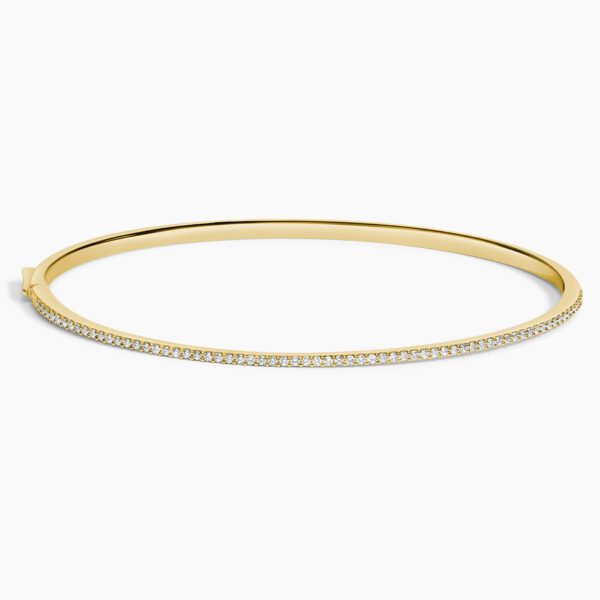 Bracelet Jonc Diamants Élégance – Image 3