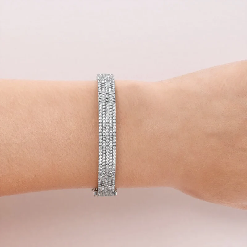 Bracelet Pavé à 5 Rangées – Image 2