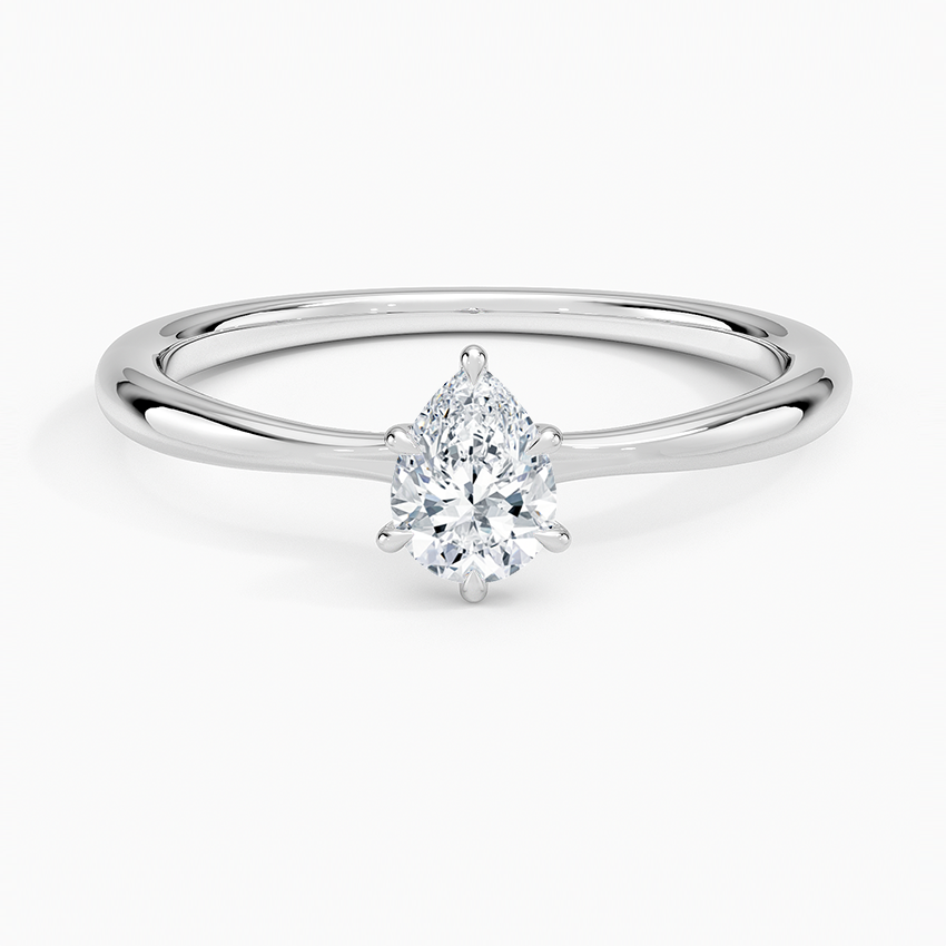 Solitaire Poire Élégant