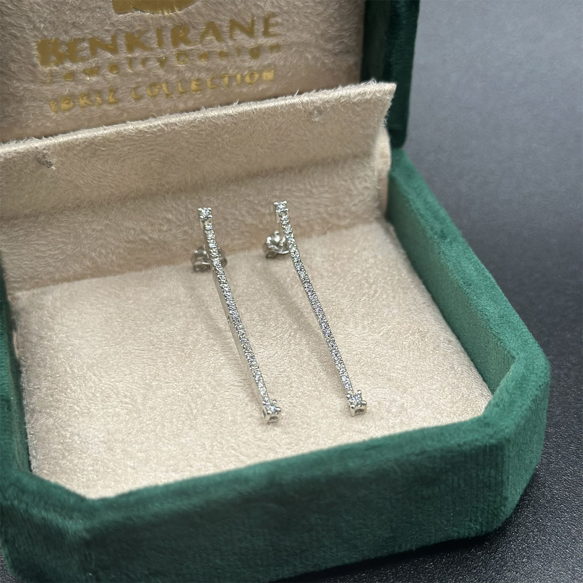 Boucles d'oreilles en diamant 18K – Élégance intemporelle – Image 2