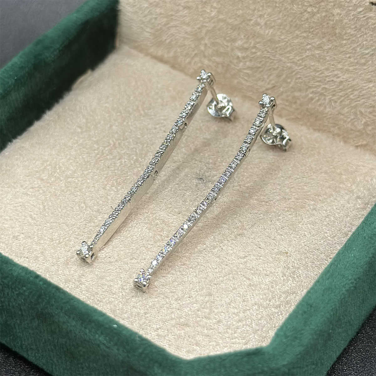 Boucles d'oreilles en diamant 18K – Élégance intemporelle – Image 3