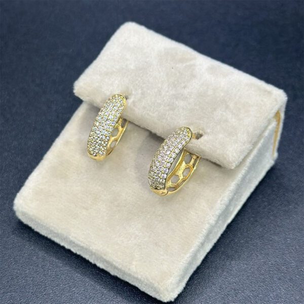 Boucles d'oreilles en Or 18K – Sérénité Dorée – Image 3