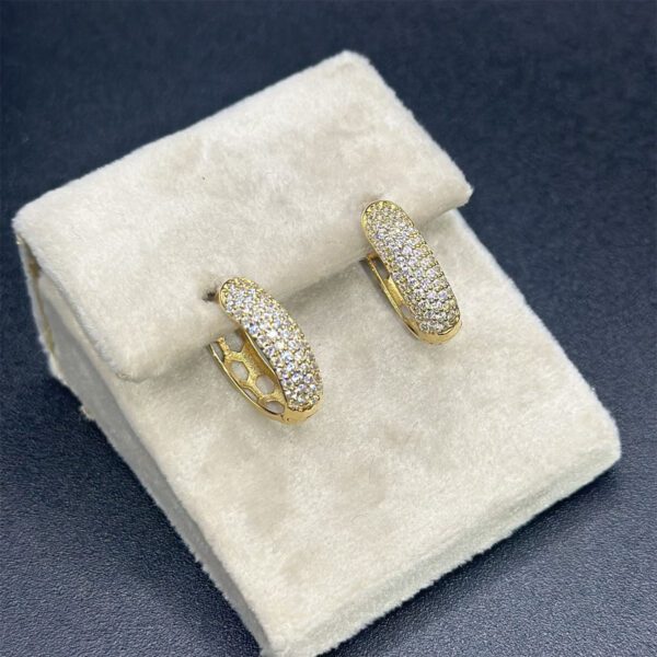 Boucles d'oreilles en Or 18K – Sérénité Dorée – Image 2