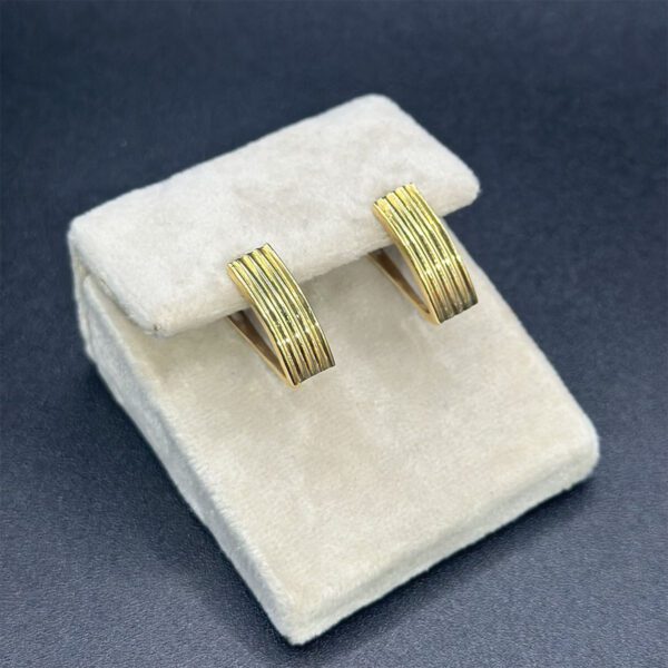 Boucles d'oreilles en Or 18K – Élégance Minimaliste – Image 2