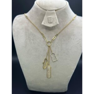 Collier en Or 18K – Élégance Céleste