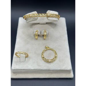 Ensemble en Or 18K – Élégance Royale